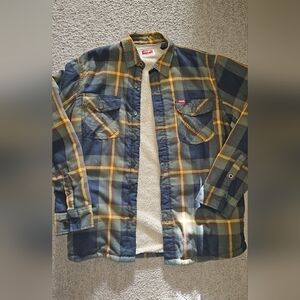 Wrangler Multi Colored Plaid Shirt Jacket